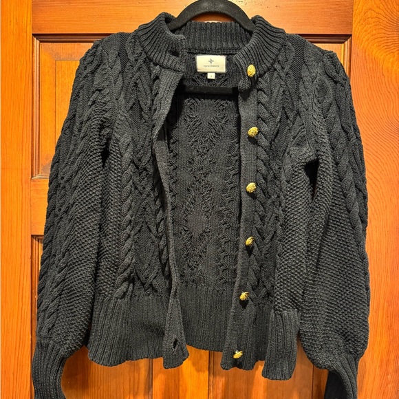Tuckernuck Colette Cardigan, black, like new - Picture 5 of 6